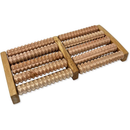 Massageador Madeira Duplo Para Pés De Madeira Terapia Relaxante Anti-stress