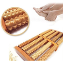 Massageador Madeira Duplo Para Pés De Madeira Terapia Relaxante Anti-stress