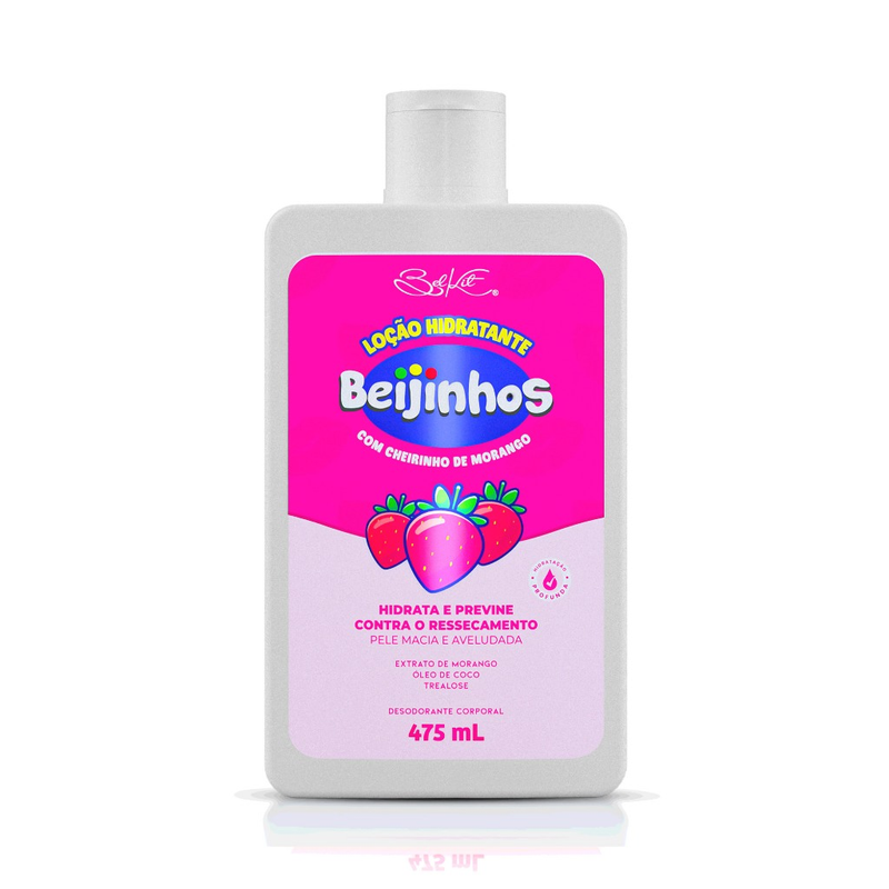 Loção Hidratante Desodorante Corporal Beijinhos 475ml Belkit
