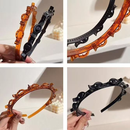 Tiara /Bandas de dupla camada presilha bandas de cabelo plástico trançado