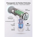 Massageador Elétrico Alta Frequência Portátil Profissional com 9 Ponteiras Para Corpo e Academia