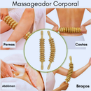 Rolo Bastão Massageado Manual Modelador Relaxante Muscular Madero terapia Tratamento Celulite
