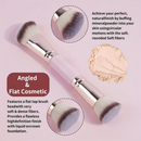 Kit 4 Pincéis de Maquiagem Multifuncionais Duo Ponta – Pincéis Faciais para Base, Corretivo e Blush